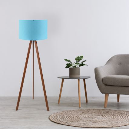 Lampadaire AYD 1xE27/40W/230V bleu/marron