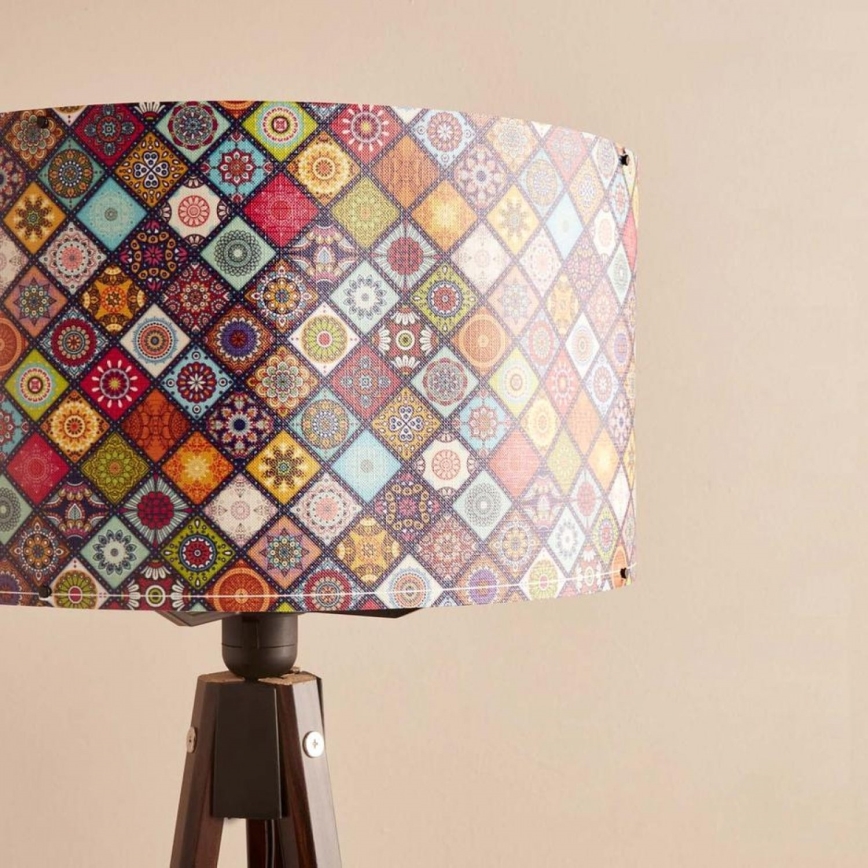 Lampadaire AYD 1xE27/40W/230V brun/multicolore