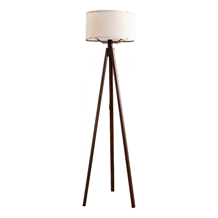 Lampadaire AYD 1xE27/40W/230V marron/blanc