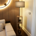 Lampadaire AYD 1xE27/40W/230V marron/gris