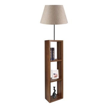 Lampadaire AYD 1xE27/40W/230V marron/gris