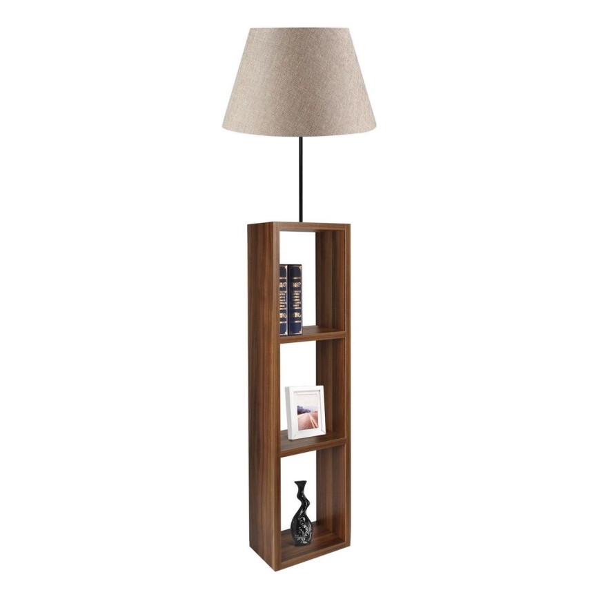 Lampadaire AYD 1xE27/40W/230V marron/gris