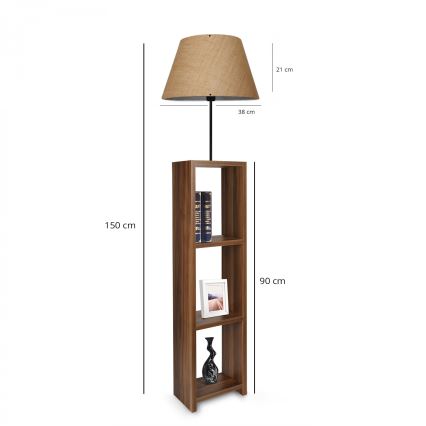 Lampadaire AYD 1xE27/40W/230V marron
