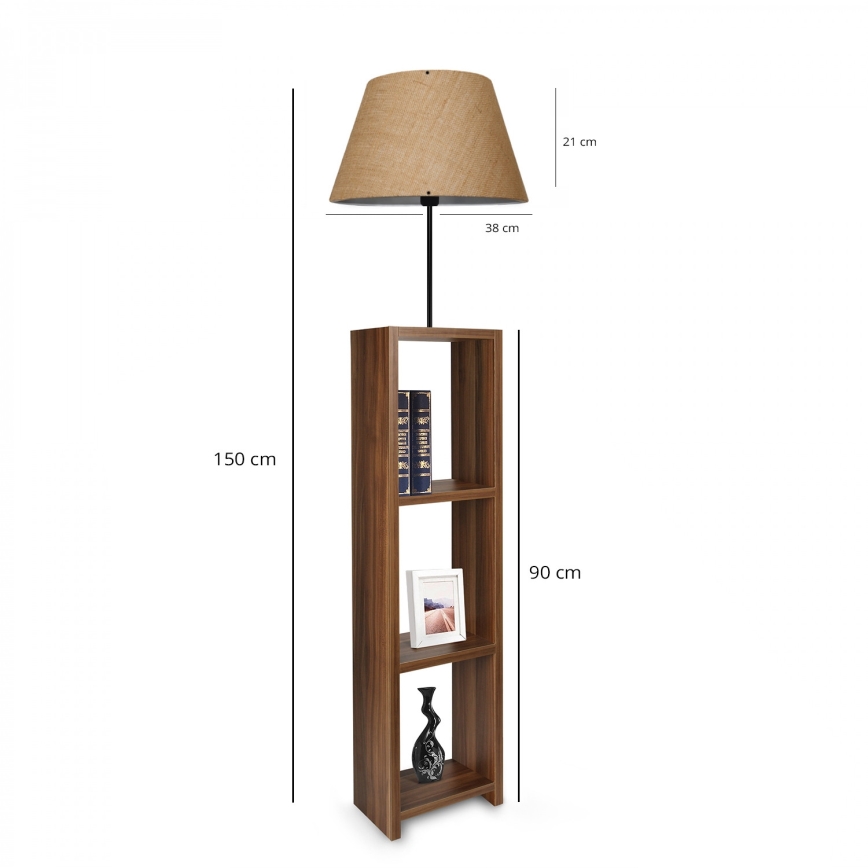 Lampadaire AYD 1xE27/40W/230V marron