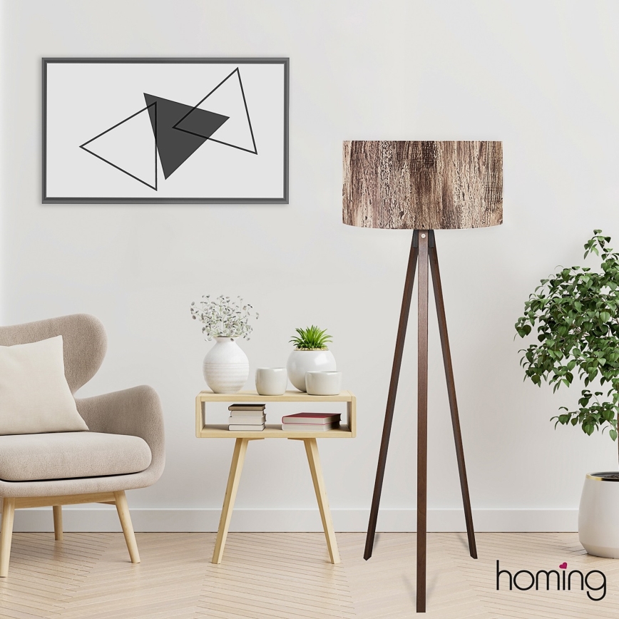 Lampadaire AYD 1xE27/40W/230V marron