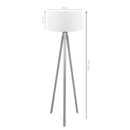 Lampadaire AYD 1xE27/40W/230V marron
