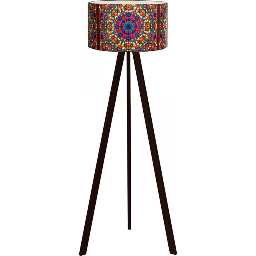 Lampadaire AYD 1xE27/40W/230V marron/multicolore