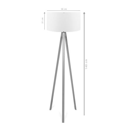 Lampadaire AYD 1xE27/40W/230V marron/rouge