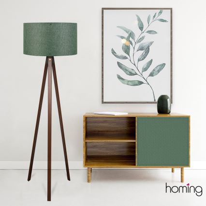 Lampadaire AYD 1xE27/40W/230V marron/vert
