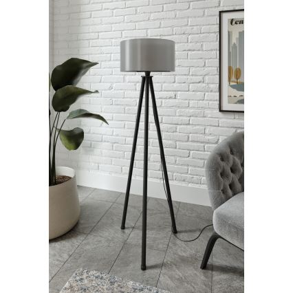 Lampadaire AYD 1xE27/40W/230V noir/gris