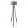 Lampadaire AYD 1xE27/40W/230V noir/marron