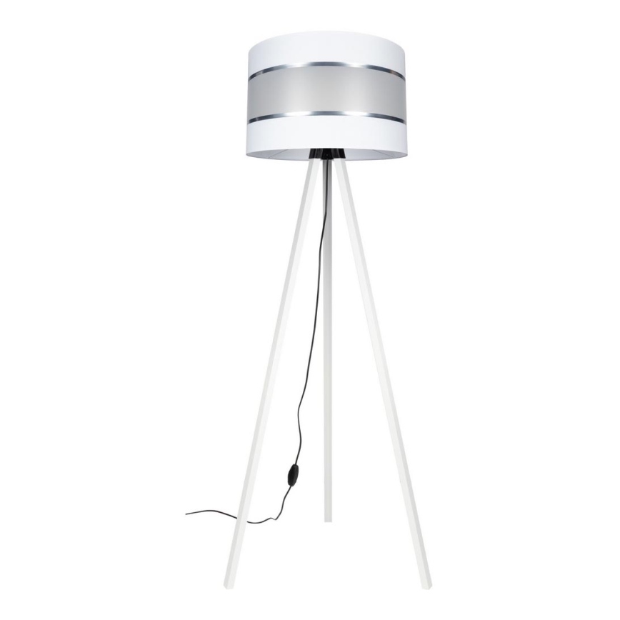 Lampadaire CORAL 1xE27/60W/230V blanc/chrome mat