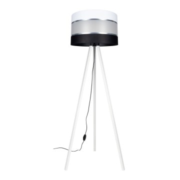 Lampadaire CORAL 1xE27/60W/230V blanc/noir/chrome mat