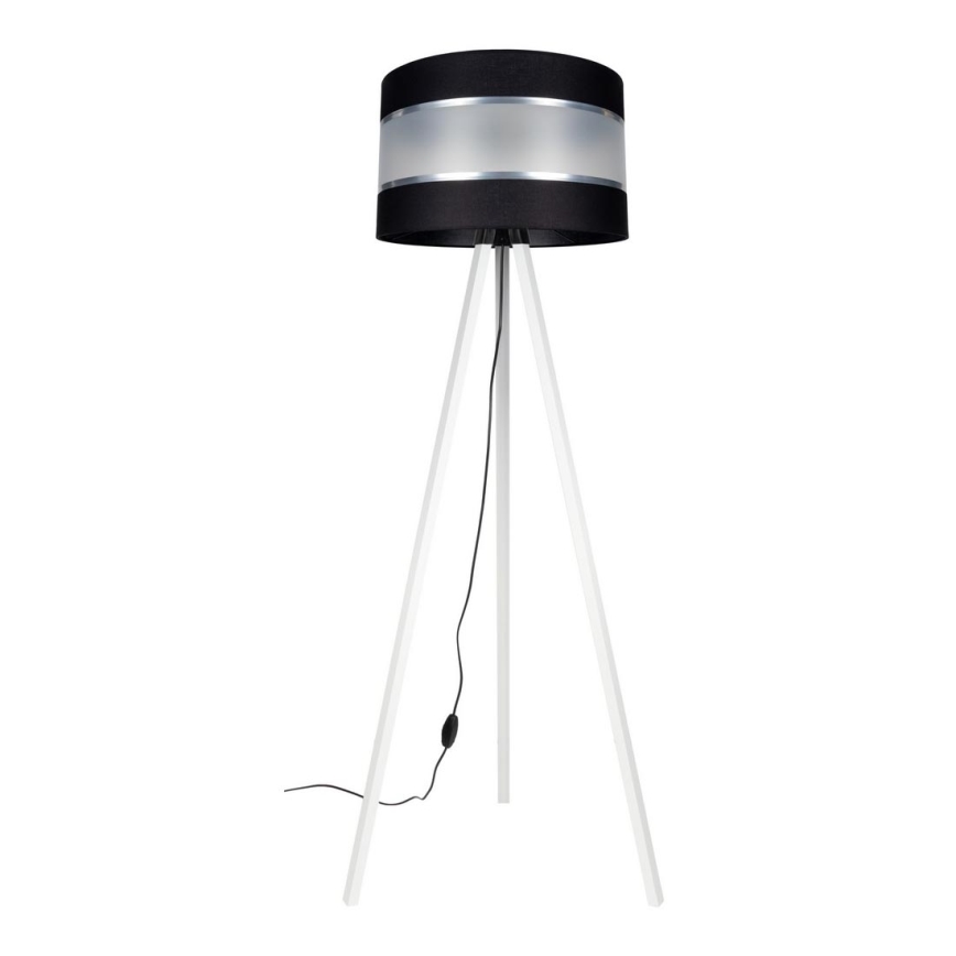 Lampadaire CORAL 1xE27/60W/230V blanc/noir/chrome mat