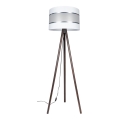 Lampadaire CORAL 1xE27/60W/230V marron/blanc/chrome mat