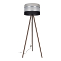 Lampadaire CORAL 1xE27/60W/230V marron/noir/gris/chrome mat