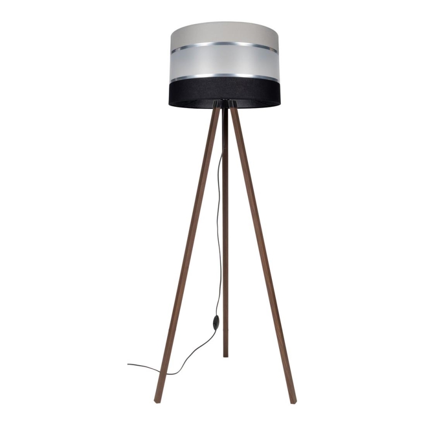 Lampadaire CORAL 1xE27/60W/230V marron/noir/gris/chrome mat