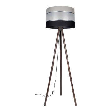 Lampadaire CORAL 1xE27/60W/230V marron/noir/gris/chrome mat