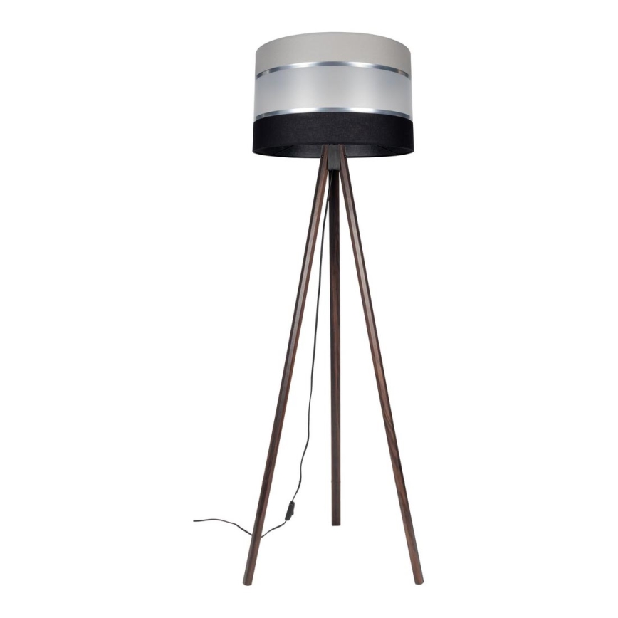 Lampadaire CORAL 1xE27/60W/230V marron/noir/gris/chrome mat