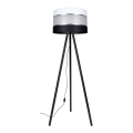 Lampadaire CORAL 1xE27/60W/230V wenge/noir/blanc/chrome mat