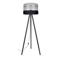 Lampadaire CORAL 1xE27/60W/230V wenge/noir/gris/chrome mat
