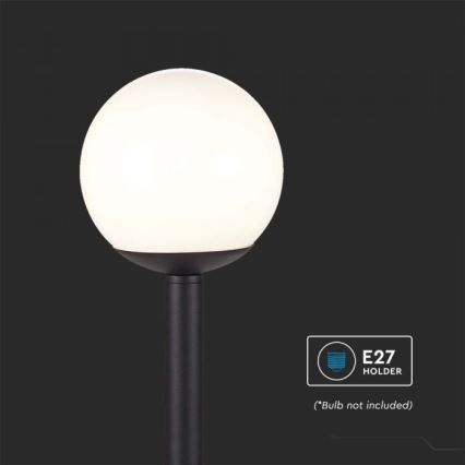 Lampadaire d'extérieur 1xE27/60W/230V IP44 97 cm noir