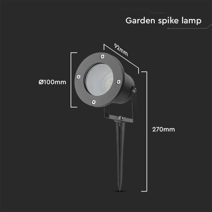 Lampadaire d'extérieur 1xGU10/35W/230V IP65