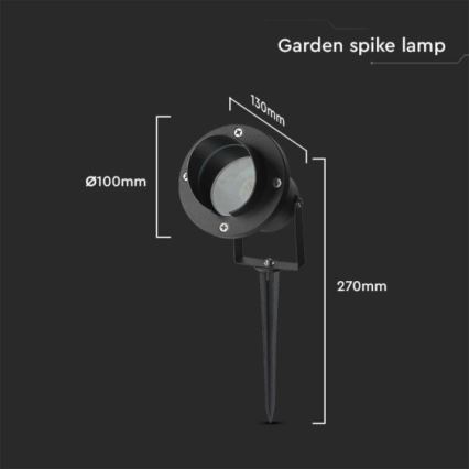 Lampadaire d'extérieur 1xGU10/35W/230V IP65