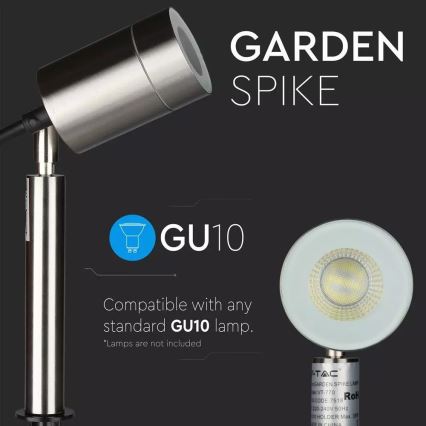 Lampadaire extérieur 1xGU10/35W/230V IP44