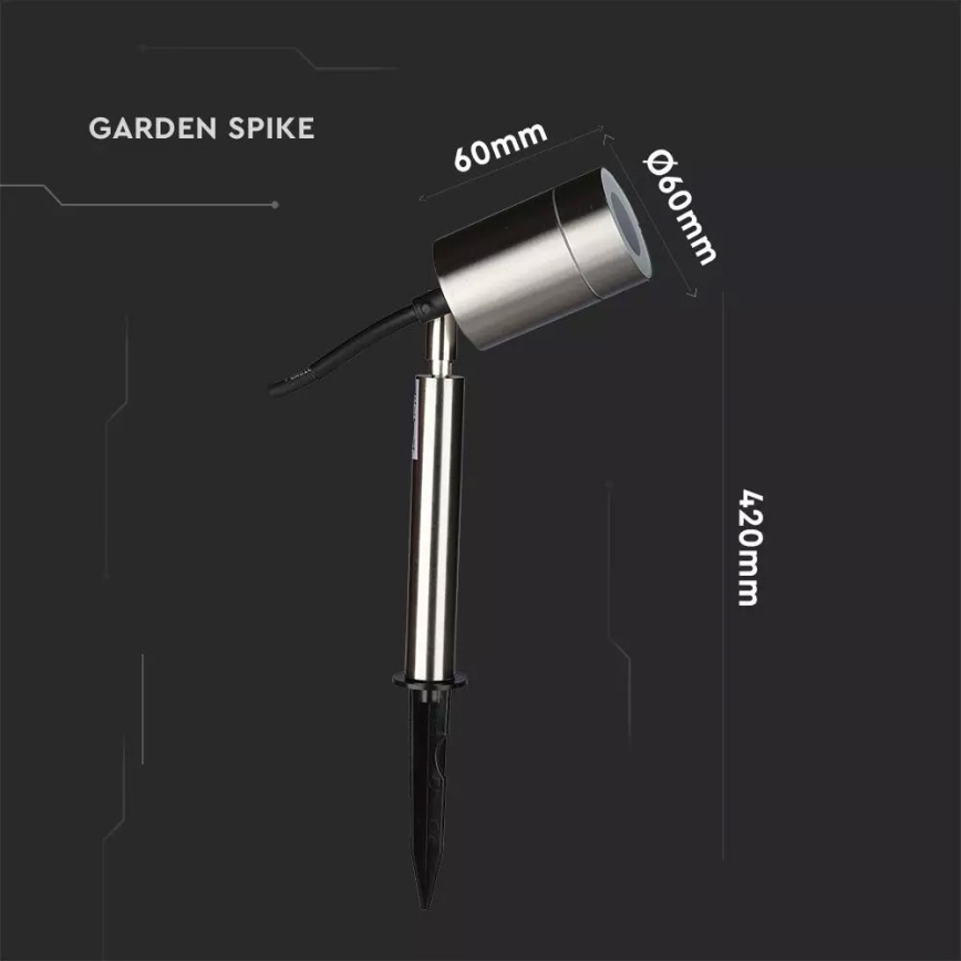 Lampadaire extérieur 1xGU10/35W/230V IP44