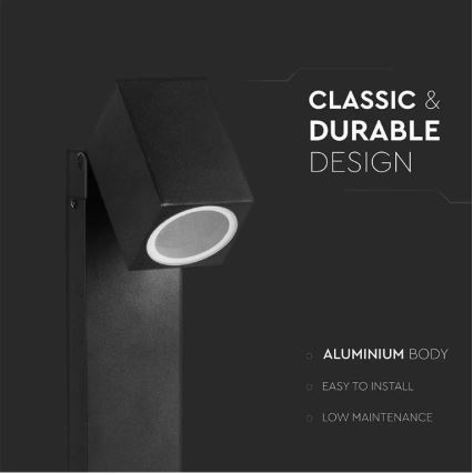 Lampadaire extérieur 1xGU10/35W/230V IP44