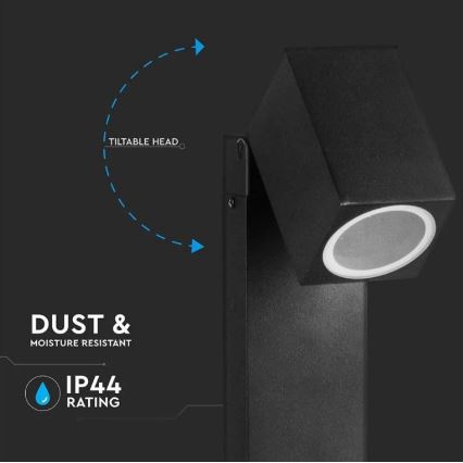 Lampadaire extérieur 1xGU10/35W/230V IP44