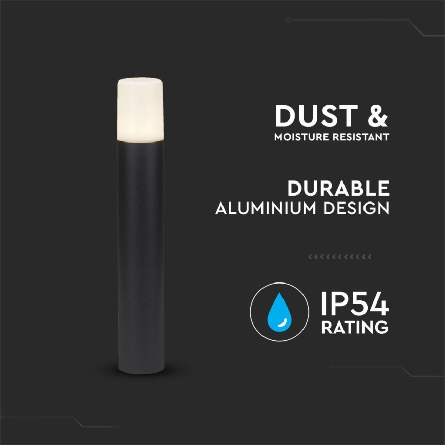Lampadaire extérieur 1xGU10/35W/230V IP54 50 cm noir