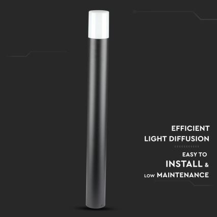 Lampadaire extérieur 1xGU10/35W/230V IP54 80 cm noir