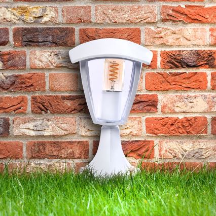 Lampadaire extérieur FOX 1xE27/40W/230V IP44 blanc