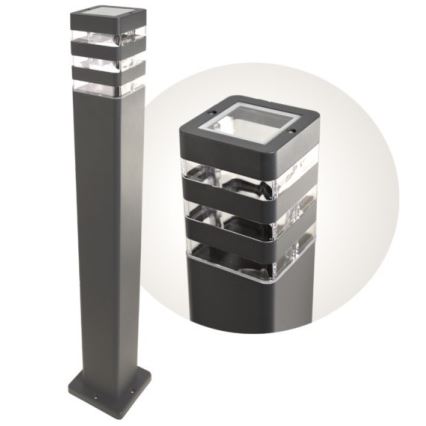 Lampadaire extérieur SANTA 1xE27/60W/230V IP54 79,5 cm anthracite