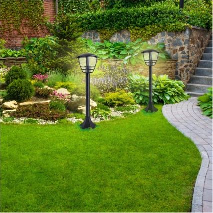 Lampadaire extérieur TEVIO 1xE27/60W/230V IP54 97 cm noir
