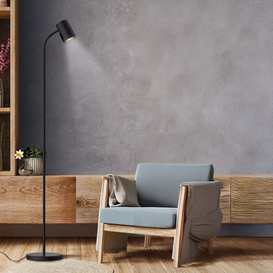 Lampadaire FELIX 1xGU10/9W/230V noir