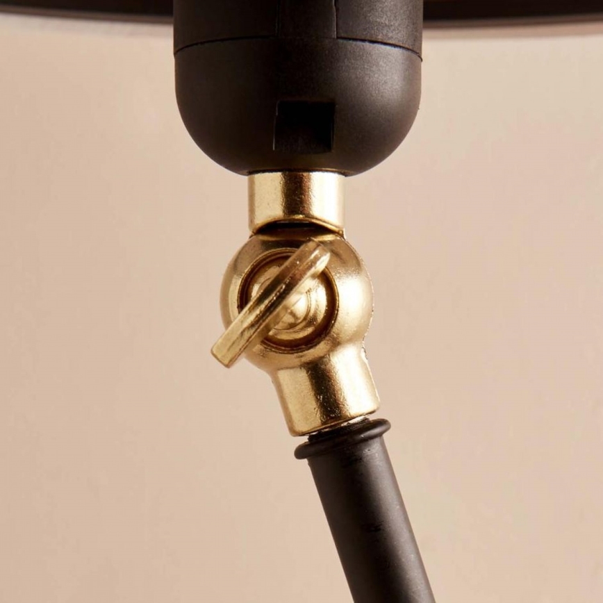 Lampadaire flexible AYD 1xE27/40W/230V noir/marron
