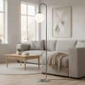 Lampadaire FLOR 1xE14/10W/230V gris