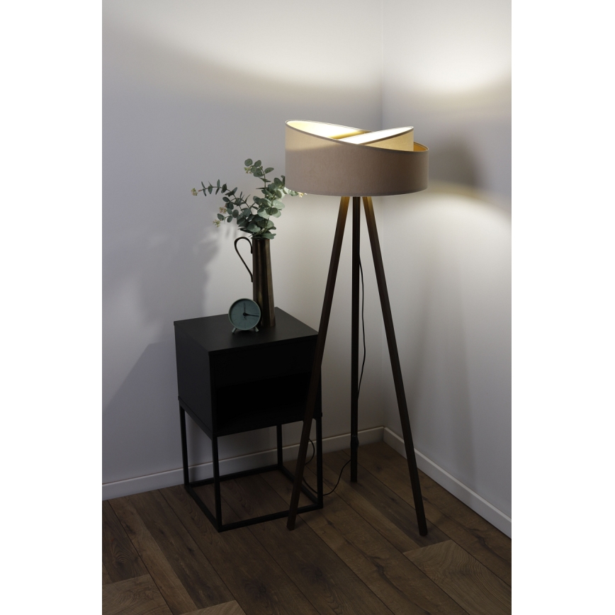 Lampadaire GALAXY 1xE27/60W/230V beige/marron
