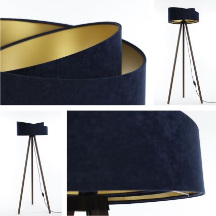 Lampadaire GALAXY 1xE27/60W/230V bleu/marron