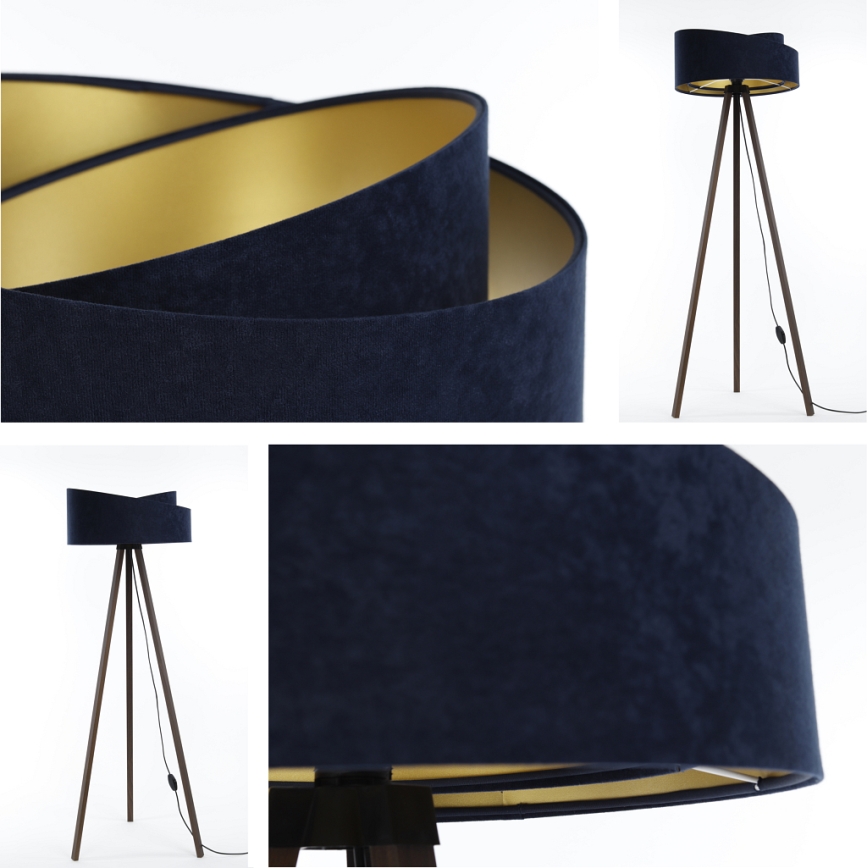 Lampadaire GALAXY 1xE27/60W/230V bleu/marron