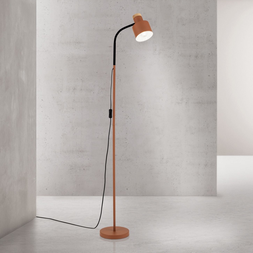 Lampadaire GILI 1xE27/40W/230V, coloris brique