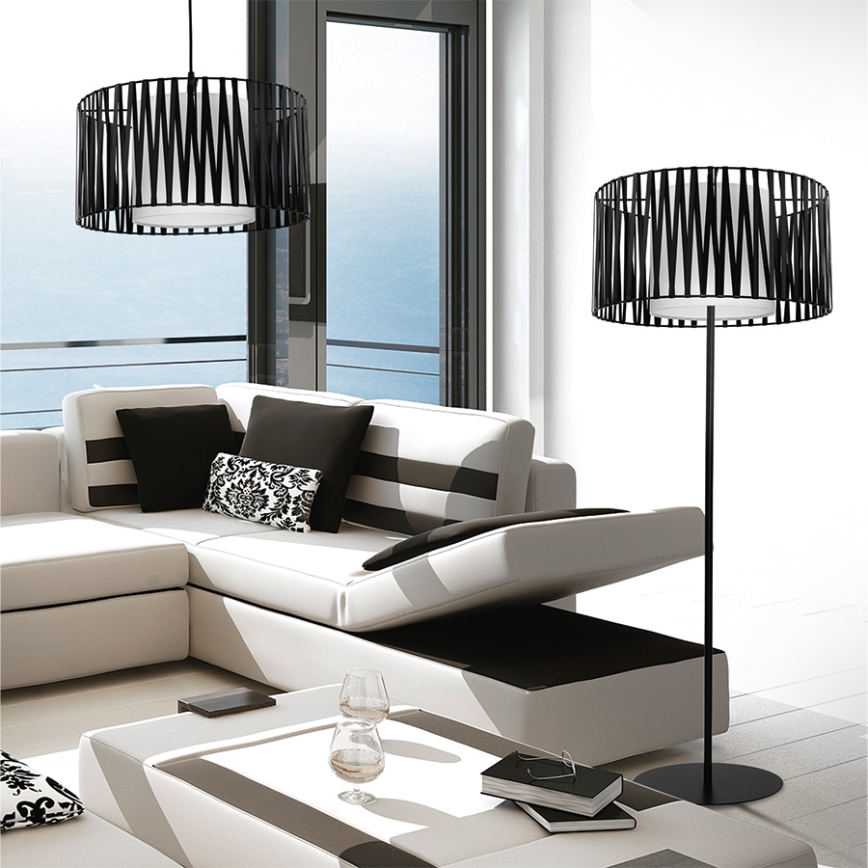 Lampadaire HARMONY BLACK 1xE27/60W/230V
