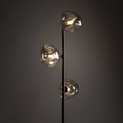 Lampadaire LAVA 3xG9/8W/230V bronze/beige fumé