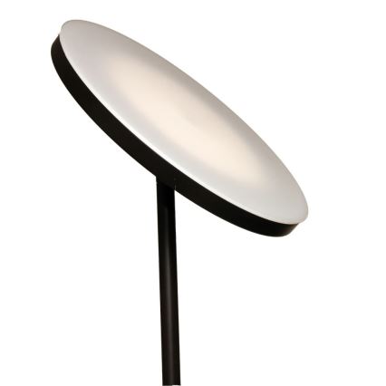 Lampadaire LED NORA à intensité réglable — LED 25 W, 230 V, 2200/3000/4000 K + LED 5 W 3000 K, noir, avec télécommande