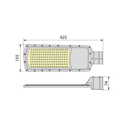 Lampadaire LED NOVUM PLUS 100W 230V IP65 4000K