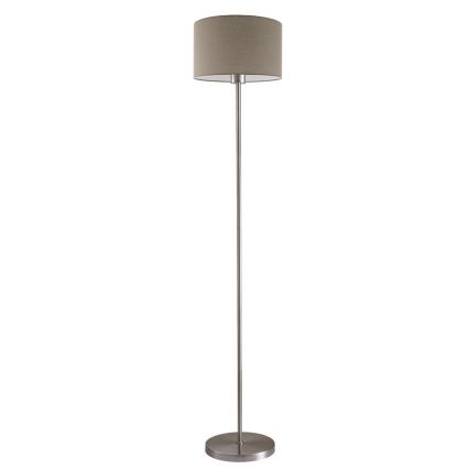 Lampadaire LED TUNJA 1xE27/20W/230V Ø 30 cm chrome mat/taupe