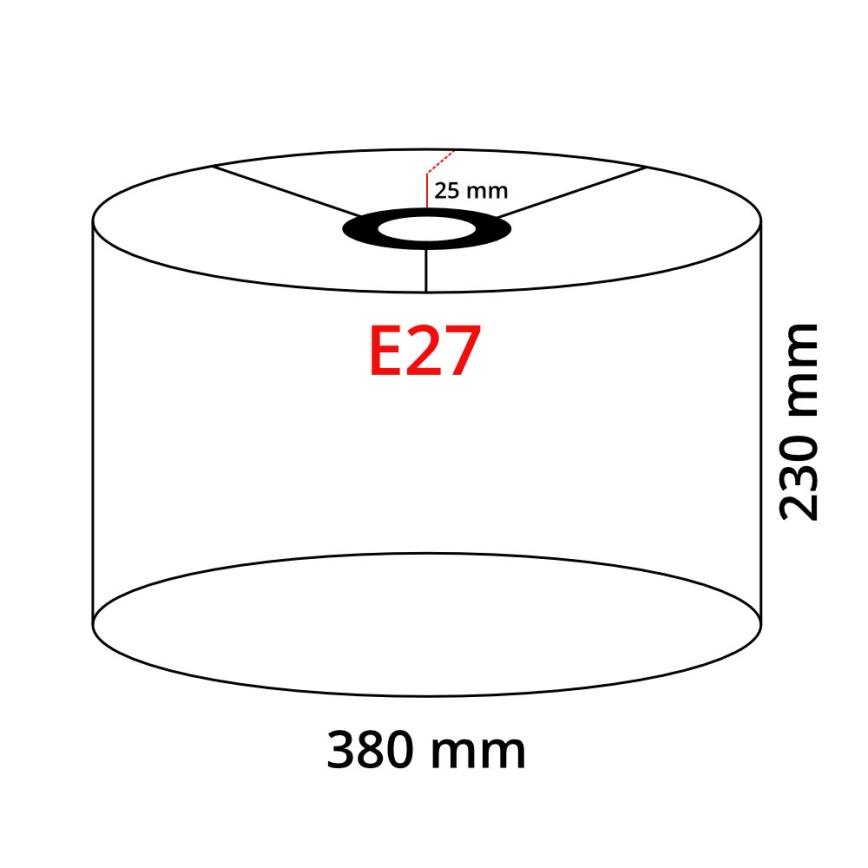 Lampadaire LED TUNJA 1xE27/20W/230V Ø 38 cm doré/taupe